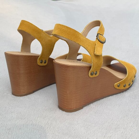 Lucky Brand Zashti Suede Platform Wedges Sz8 NWT - Picture 10 of 15